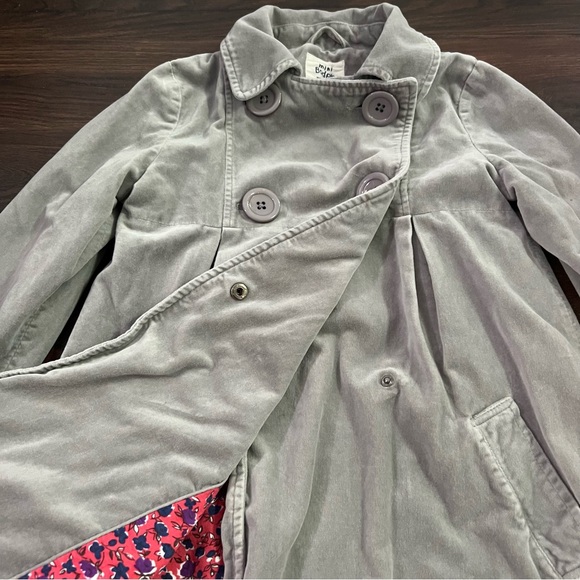 Mini Boden Gray Kids Girls Pea Coat Size 9-10 - Picture 6 of 13